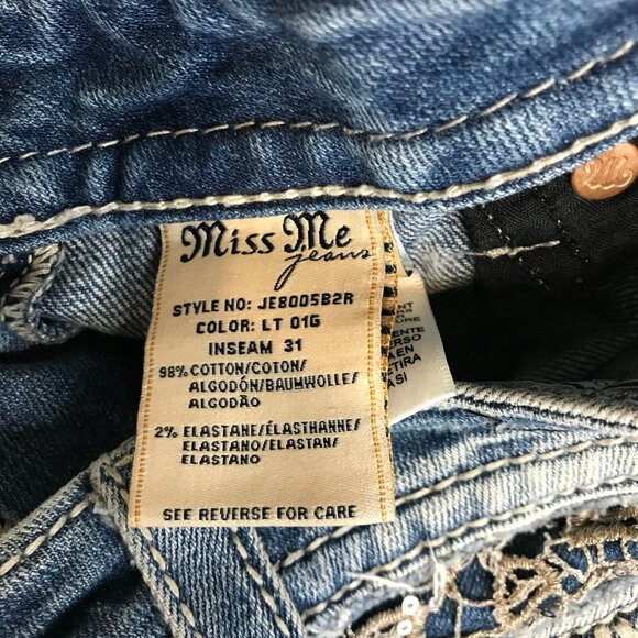 MISS ME WOMENS BOOT CUT JEANS SIZE 30 - Picture 4 of 12